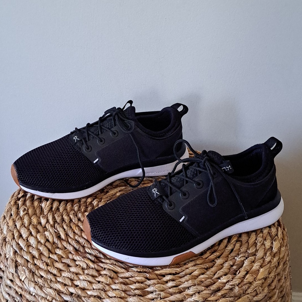 KURU Womens Atom Athletic/Running/Gym/Walking‎ Black Knit Sneakers 9 - Picture 2 of 9